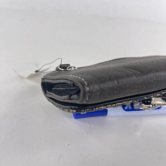 Rustic black Wallet Pocket Book Beaded Jewels Embroidered Rhinestone - Picture 6 of 10